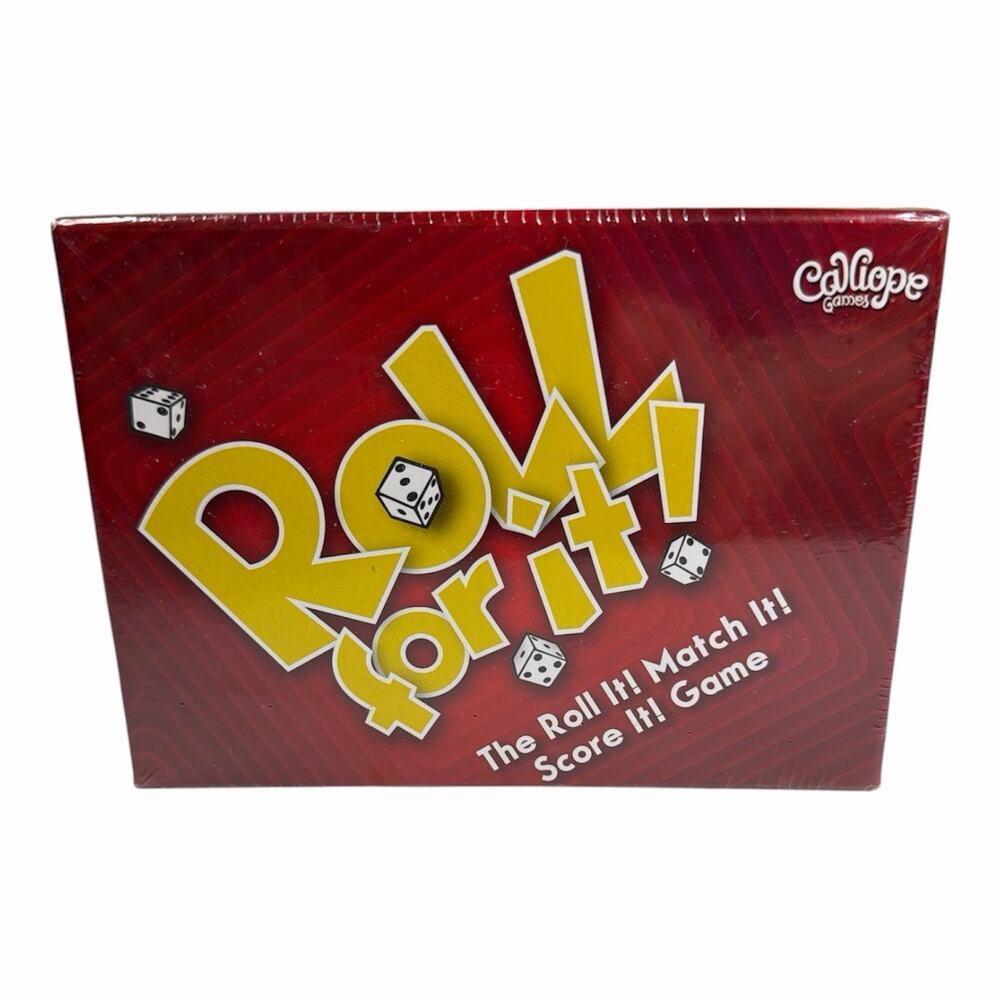 Roll For It! Red Edition Dice Card Game Chris Leder 2013 Calliope Games Sealed